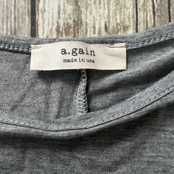 Oversized Dolman Gray Tee - Picture 3 of 4